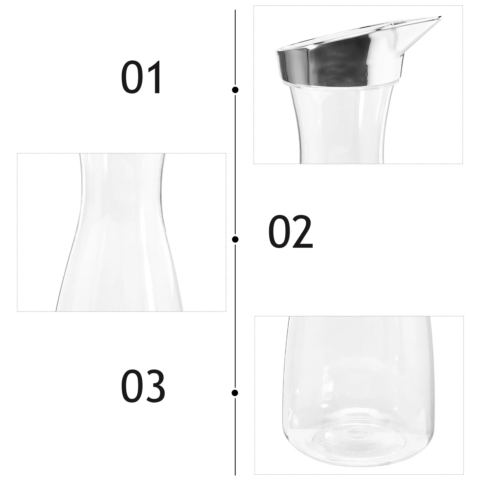 

Acrylic Water Kettles Cold Jug Thickened Fruit Tea Pot Juice Bottle Decor Heat Resistance Large Capacity Cooling