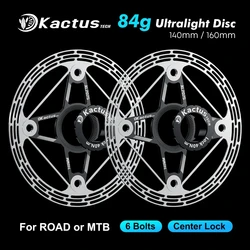 UltraLight 140 160 mm Heat Dissipation Mountain Bicycle Brake Disc Cooler Cooling Floating Rotor 6 Bolt Middle Lock Disc