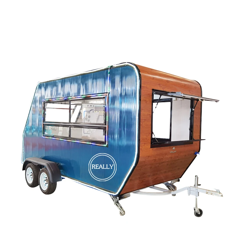 On Sale Shawarma Outdoor Food Cart Street Food Kiosk Coffee Carts Mobile Food Trailer