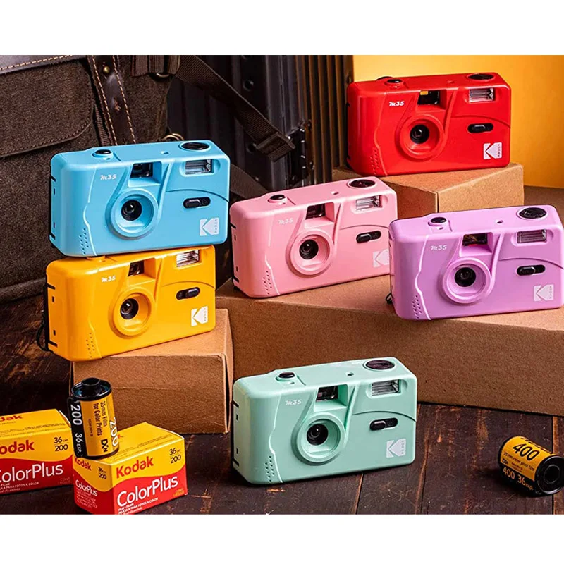 Kodak M35 Film Camera Non-Disposable Retro Film Machine Manual Replaceable Reusable Film Camera With Flash Function 