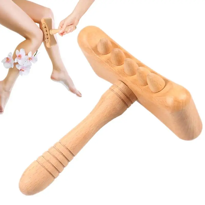 Paleta de drenaje linfático para terapia de madera, masajeador de drenaje linfático, herramientas de escultura corporal para cuerpo completo, Gua Sha, herramientas musculares