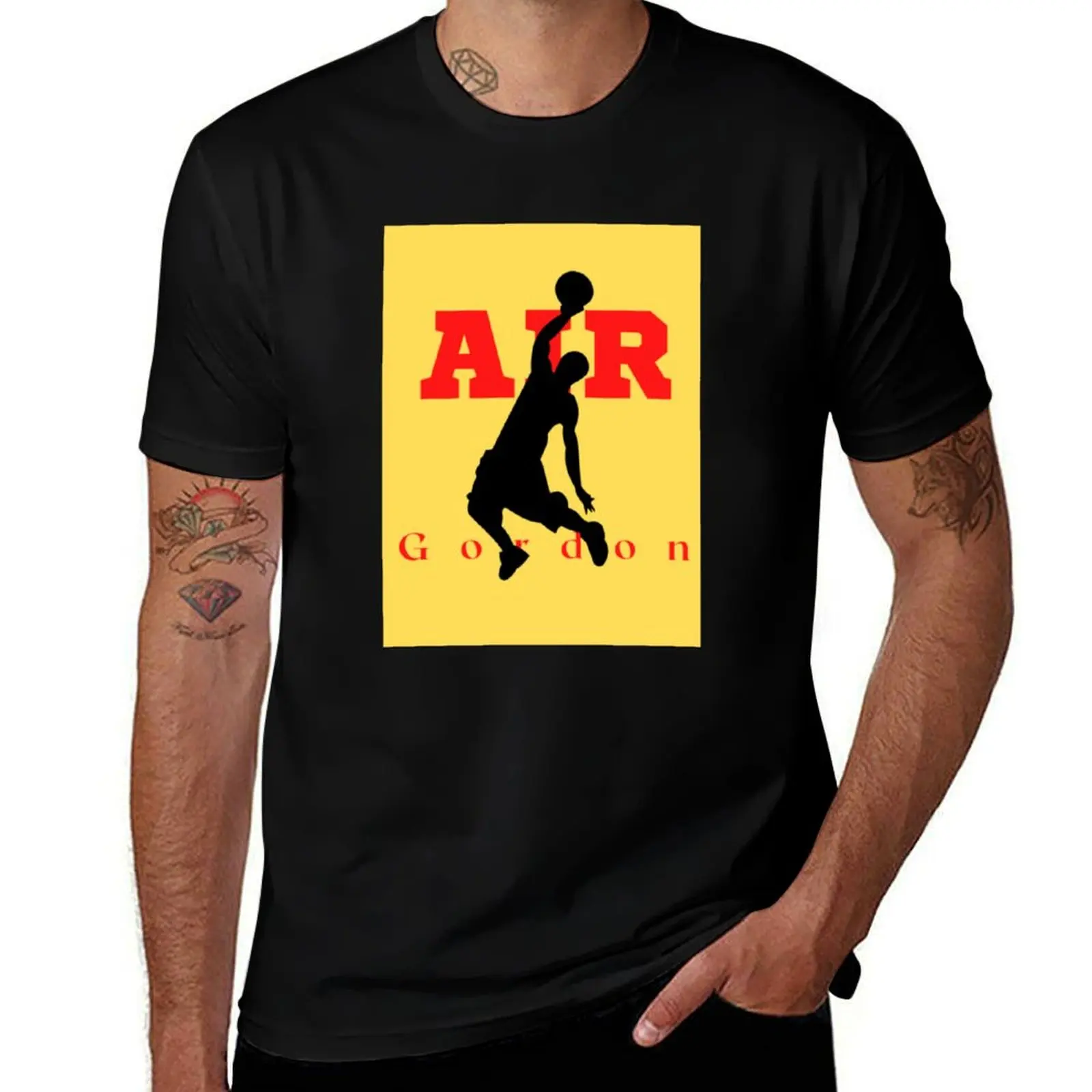Cool Item - Air Gordon Merchandise- yellow T-Shirt Work Wear Lightweight Tee T-Shirt