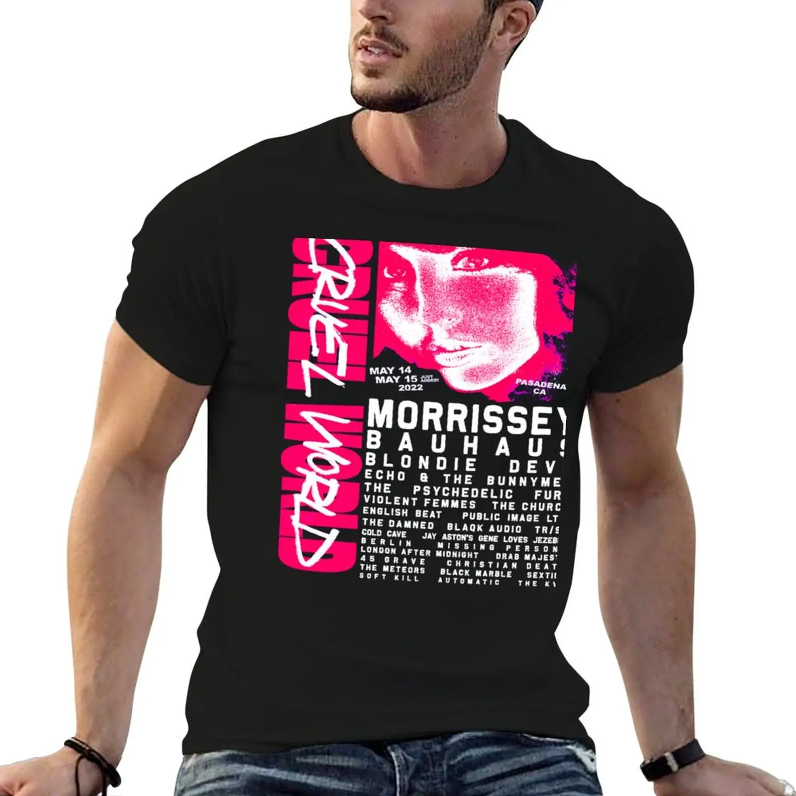 Cruel World Festival 2022 Line-Up T-Shirt Holiday Casual Short Sleeve Top