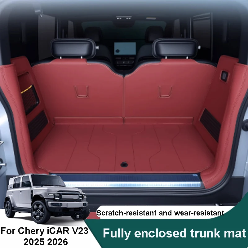 

For Chery iCAR V23 2025 2026 Car Fully Enclosed Trunk Protection Wear-resistant Stain-resistant Easy-to-clean Interior Trunk Mat