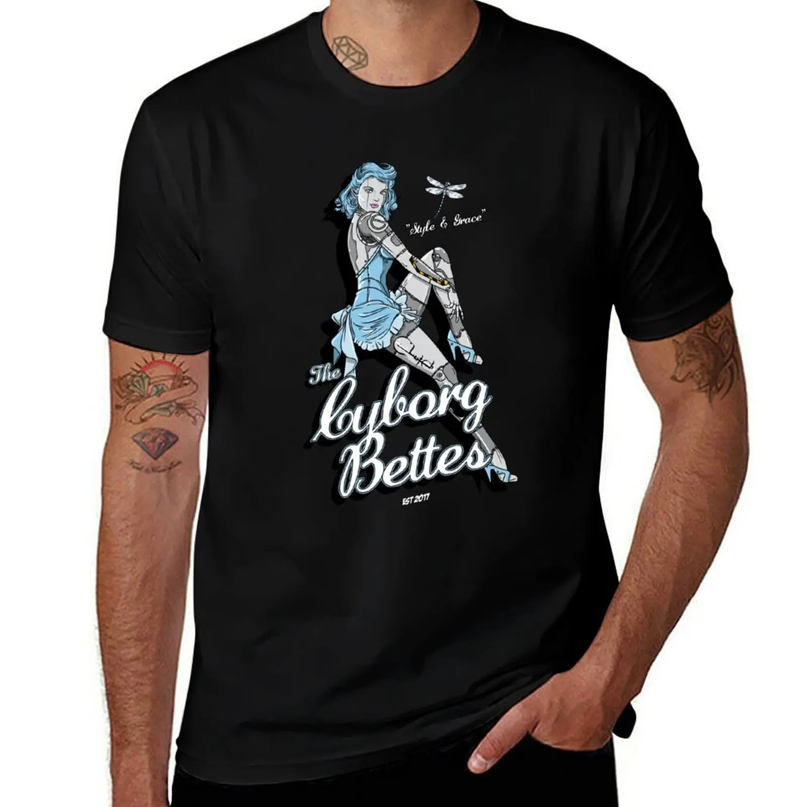 Fb Custom) Cyborg (Bettes Bette T-Shirt Essential Solid Color T-Shirt