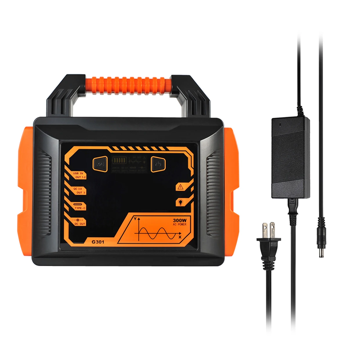 

300W 296Wh Emergency Backup Lithium Battery 110v 220v AC Inverter Outlet Power Station Portable Power Supply
