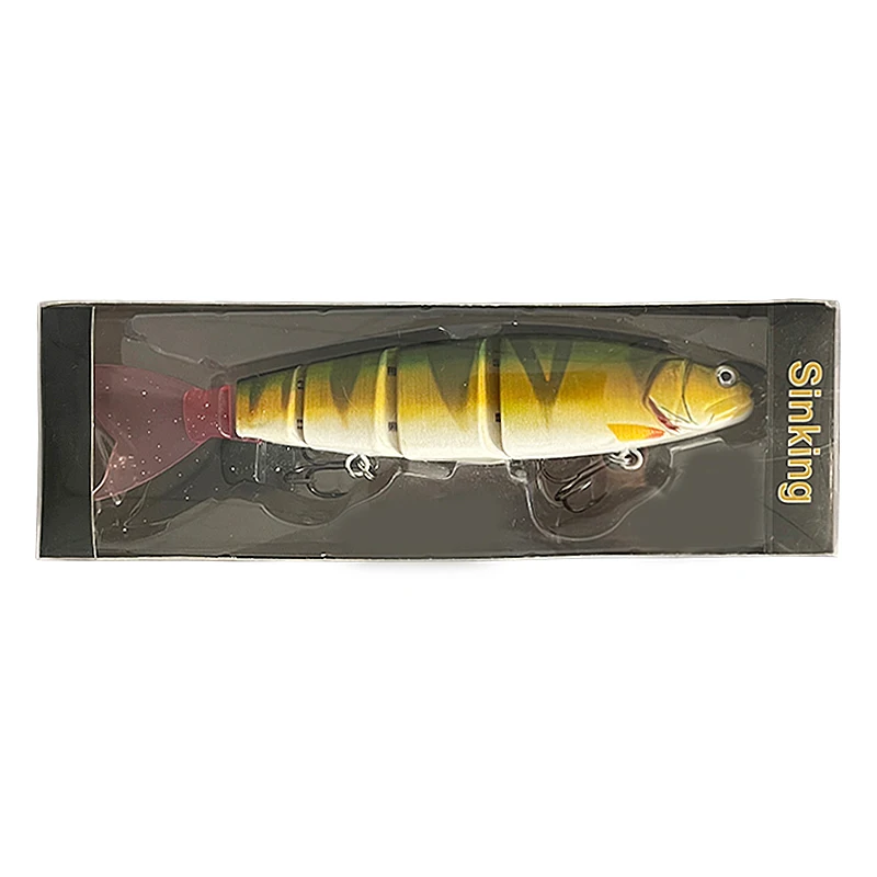 180mm Angelköder Gelenkköder Schwimmköder für Hechtangeln Angelzubehör Raubfisch-Angelhaken Schwimmender Köder Sinkender Köder – Detail 11