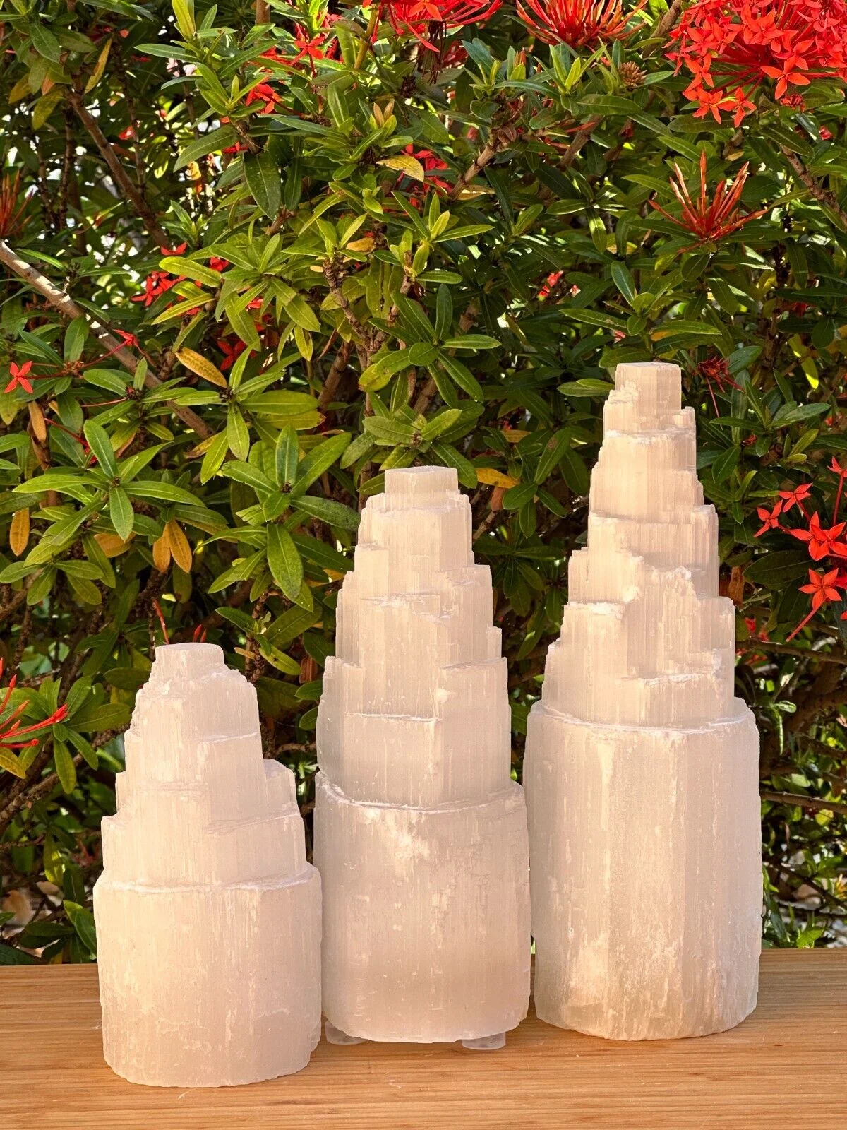 Natural Selenite Crystal Lamp Mountain Tower Grade A Crystal Lamp Healing Soothing Light Room Office Decoration Gift Meditation