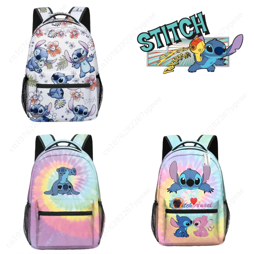 

Lilo And Stitch Backpacks Printe Cartoon Lovley Children Burden Alleviation School Bags Lightweight Boys Girls Mochila Infantil