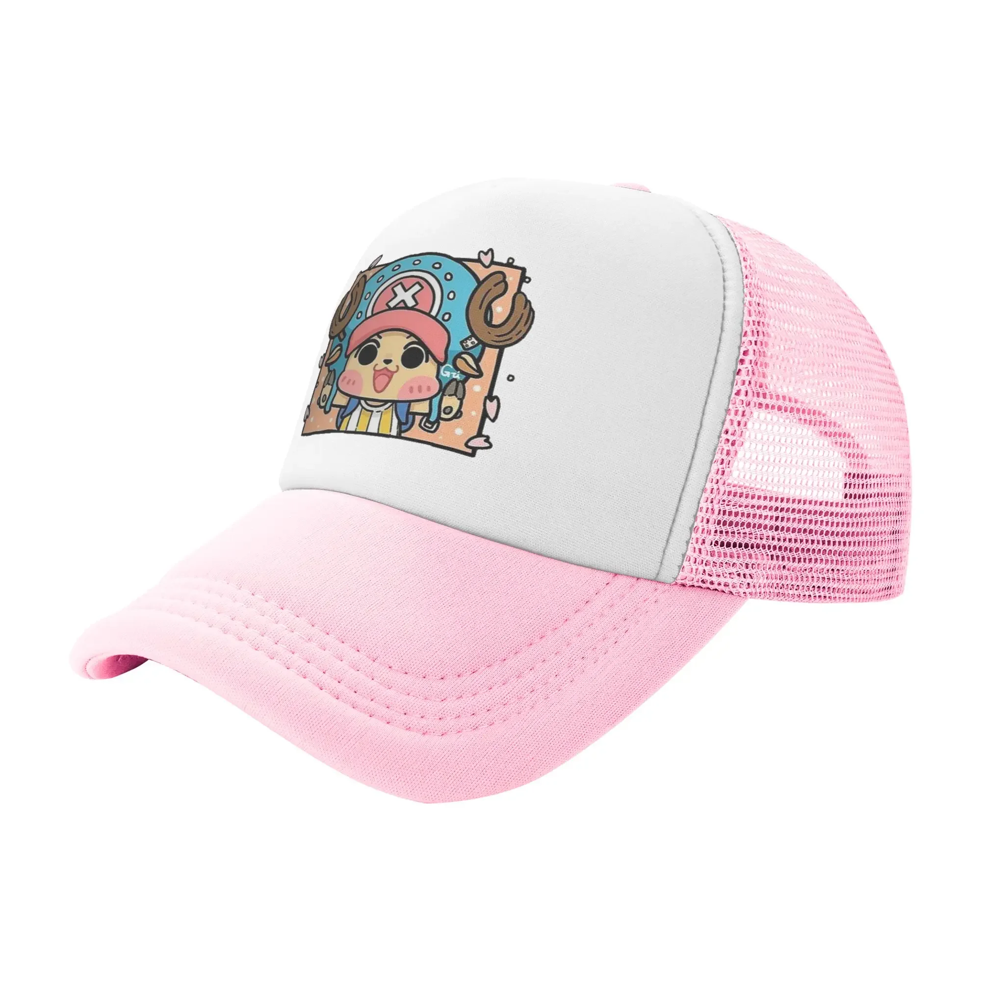 Adult Tony Tony Chopper Trucker Hat Hip-Hop Mesh Baseball Cap Polyester one-pieces  Hats Breathable Sun Hats Summer
