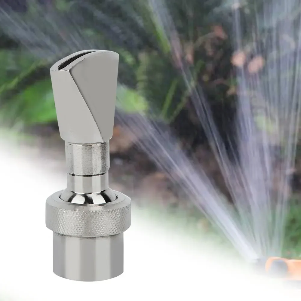 FNPT 6'' DN20 Garden Stainless Steel Fountain Pond Water Nozzle Fan Shape Sprinkler