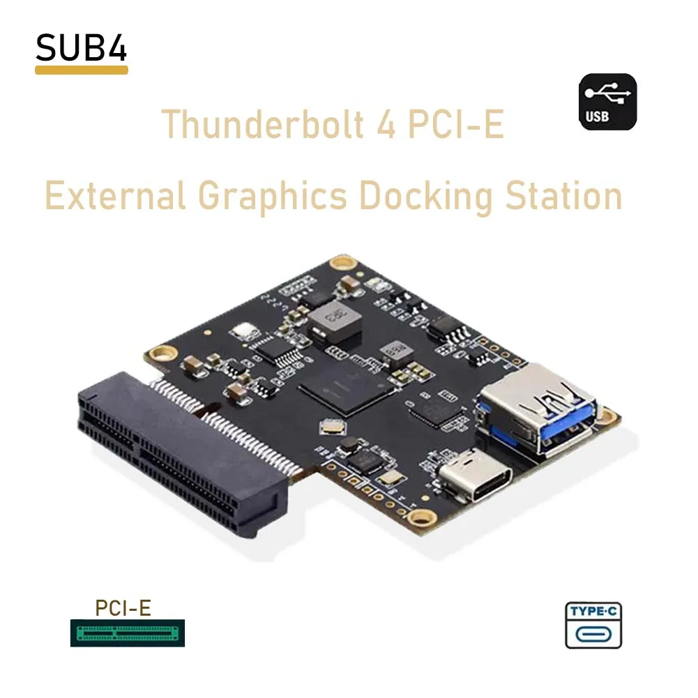 Suitable for Thunderbolt4 To PCI-E 4X Thunderbolt External Graphics Docking Station USB4 Core Adapter USB4 40Gbps To PCIE SSD 4x