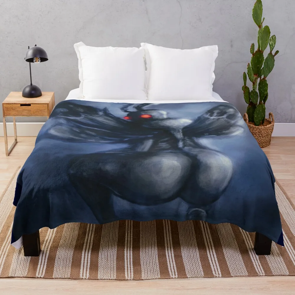 

Twerking Mothman Throw Blanket Soft Plaid manga Blankets