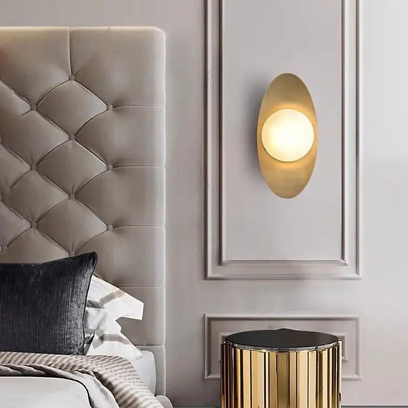 Personalized simple wall lamp creative ingot wall lamp villa living room aisle bedroom art wall lamp