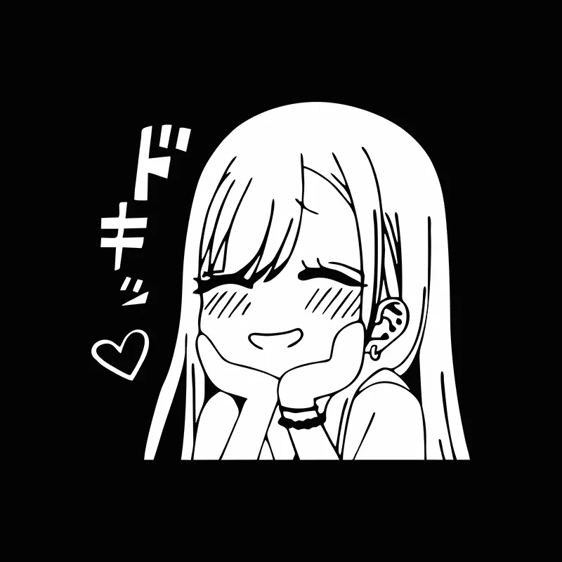 Car Stickers Cute Anime Car Window Bumpers Die-cut Vinyl Stickers Car Decorative Accessories - Image 5