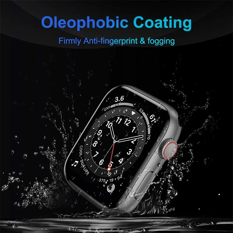 Soft Glass For Apple Watch Screen Protector 44mm 45mm 41mm 38mm 42 9D HD Full Film iWatch series 6 5 3 8 7 9 se 40mm Accessories image 5