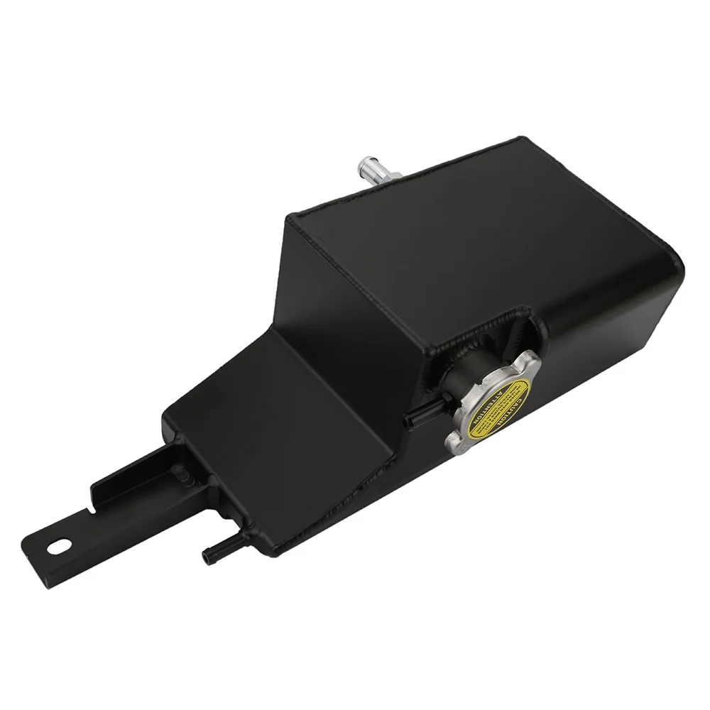 Polished Black Aluminum Expansion Tank, Racing Radiator Coolant Overflow Tank Can for 09~14 GTR R35 VR38DETT VR38