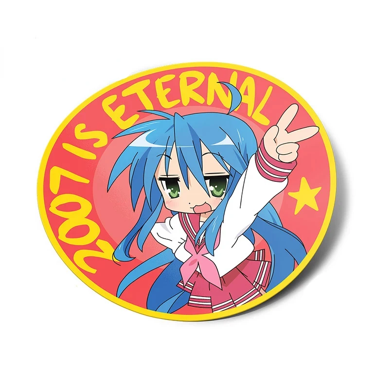

For Izumi Konata Lucky Star Car Stickers Fashionable Decals Sunscreen Personality Car Styling