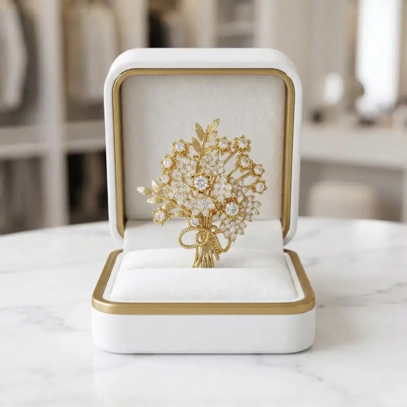 Fashion Rhinestone Money Tree Brooches For Women Clothing Coat Jewelry Accessries Gift
