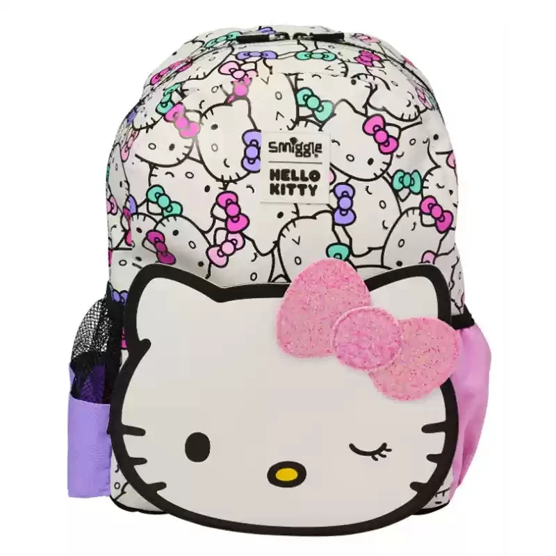 

In Stock Australia Smiggle Hello Kitty Kawaii Children Student School Bag Lunch Bag Double Shoulder Backpack Child Girl Gift