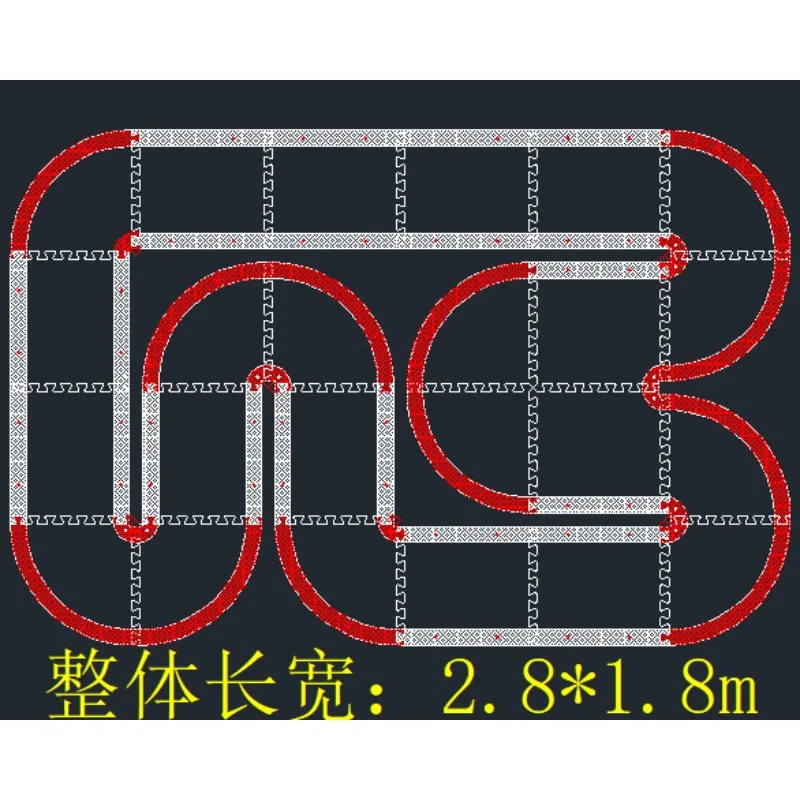 4WD RC Remote Control Car Track DIY Assembled Racing Track Racetrack Toy for Kids Competition Play