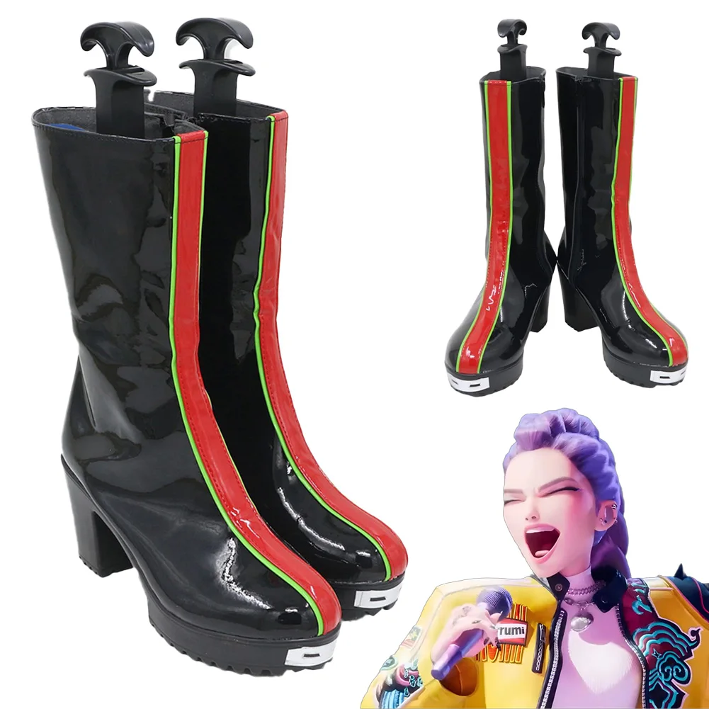 

2025 г., мультяшный охотник на демонов KPop, короткие сапоги Rumi для косплея, аксессуар, униформа, карнавальный реквизит для ролевых игр, костюмы на Хэллоуин, наряды