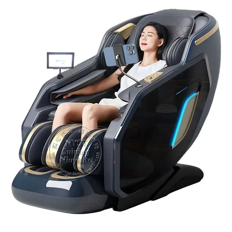 

2025 New Luxury Design Zero Gravity Full Body Shiatsu Back 5d Electric Reclining Shiatsu SL Track Heated Massage Chair