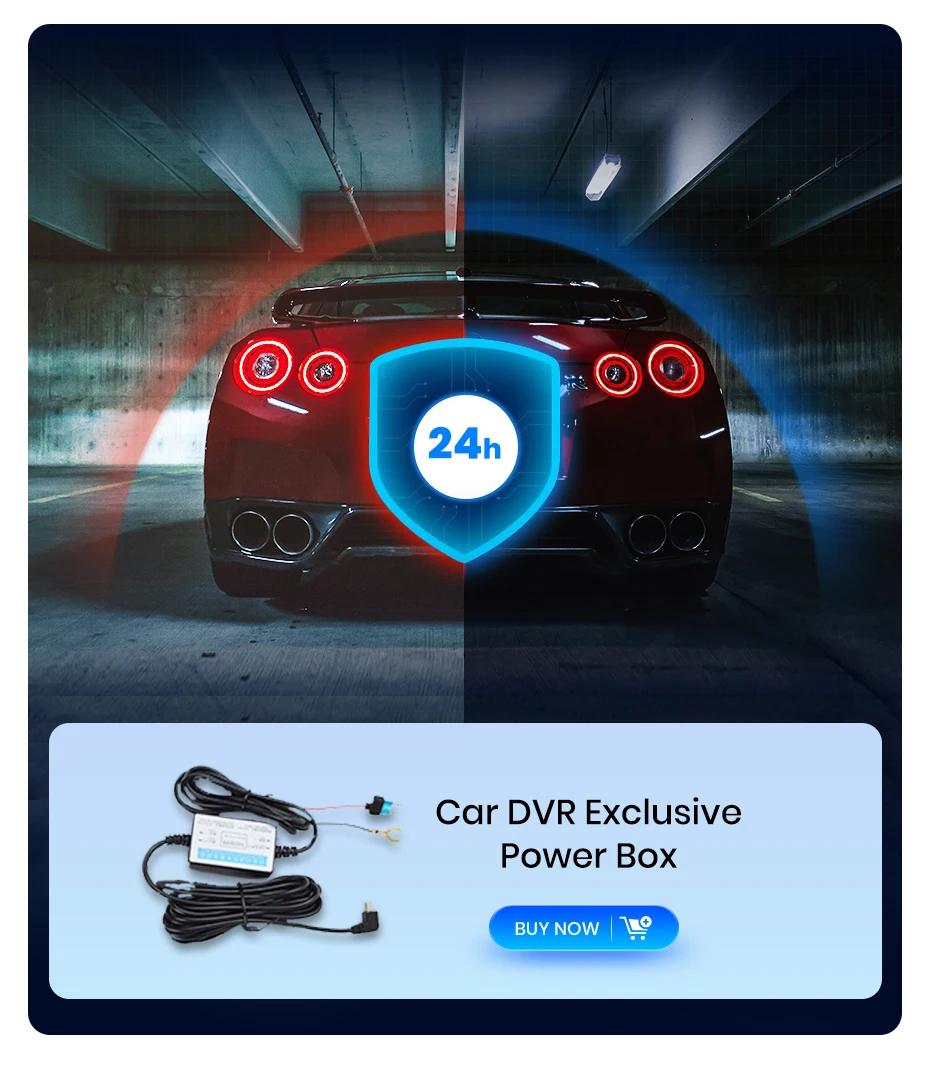 Junsun 10,26 Zoll Dashcam 4K Auto-DVR, kabelloses Carplay für Apple Android Auto, GPS-Navigation, Dashboard-Videorecorder, IPS-Touchscreen, Dual-Objektiv-Rückfahrkamera, BT-Audio, AUX, WIFI, FM – Detail 14