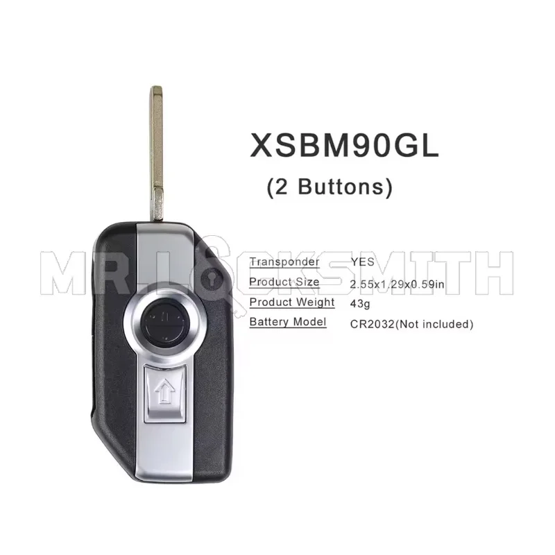 Xhorse XM38 BMW Motorcycle Smart Key with 8A Chip 3 Buttons XSBM90GL Global Version