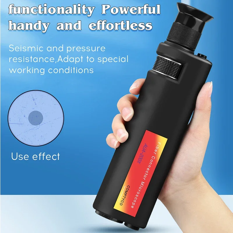 

Ручной оптоволоконный инспекционный микроскоп AUA-200X/400X/200XD, светодиодная подсветка, противоскользящая резина