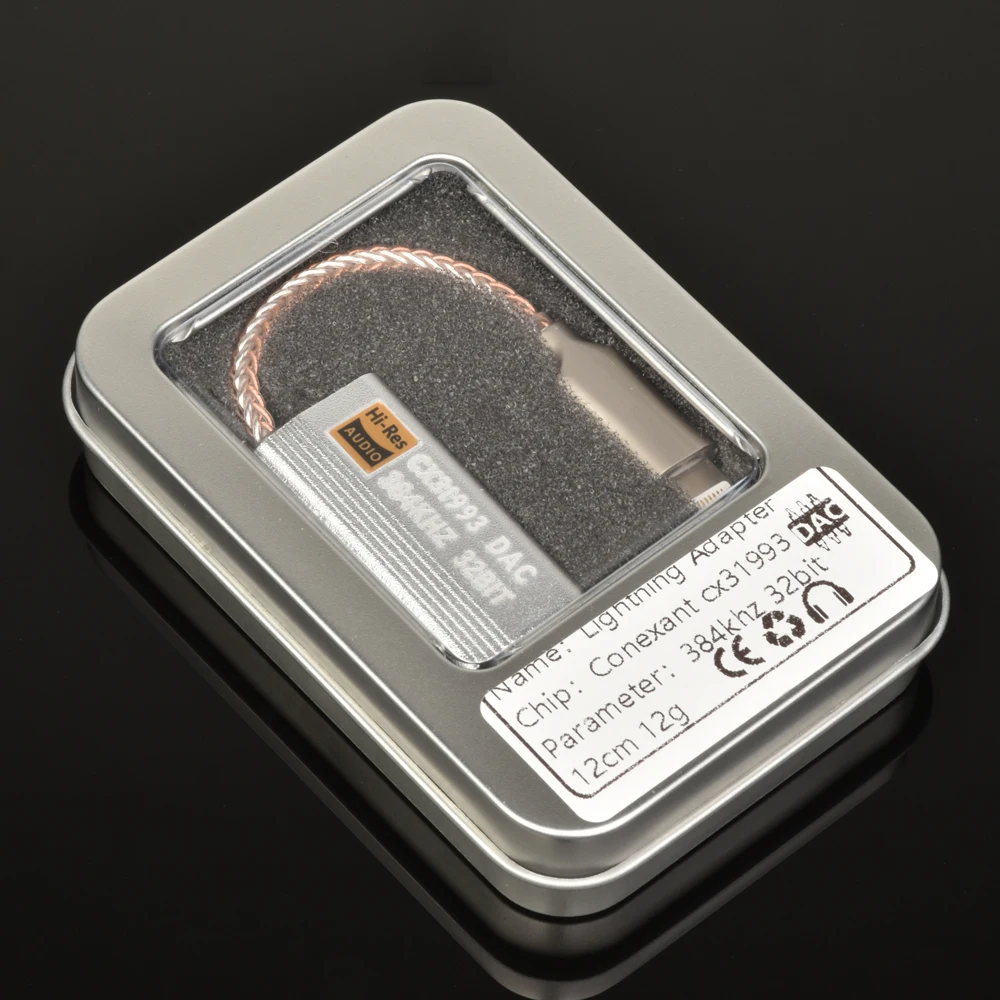 สำหรับ Ios 3.5มม.หูฟังสายออดิโออะแดปเตอร์ Amp ถอดรหัสสาย Dongle CX-PRO CX31993 DAC เสียง384KHZ 32BIT