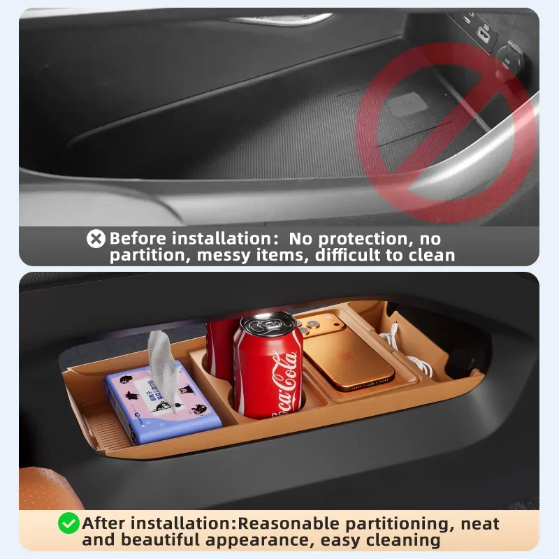 For Chery Tiggo 8 2026 Center Console Lower Storage & Eyewear Organizer Box, Car Interior Modification Accessories view 2
