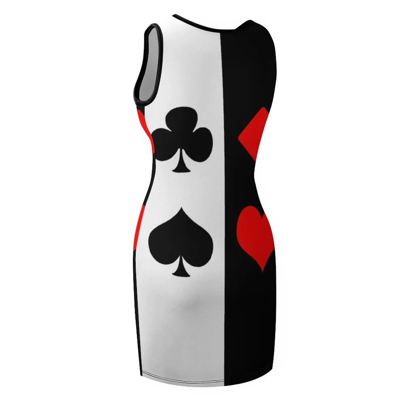 تصميم Bold Mod لبدلات البطاقات الأربعة بدون أكمام فستان سهرة فستان نسائي فساتين صيفية للنساء فستان مثير