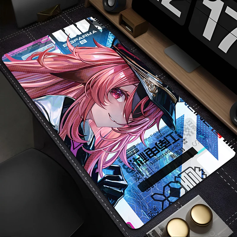 Alas Mouse Aksesori PC Alas Keyboard Anime Gadis Seksi Alas Meja Kantor Anti Selip Alas Mouse Karet Alas Tablet Gaming Alas Diperpanjang