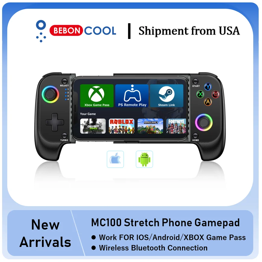 BEBONCOOL MC100 Wireless Game Controller for Mobile Gaming