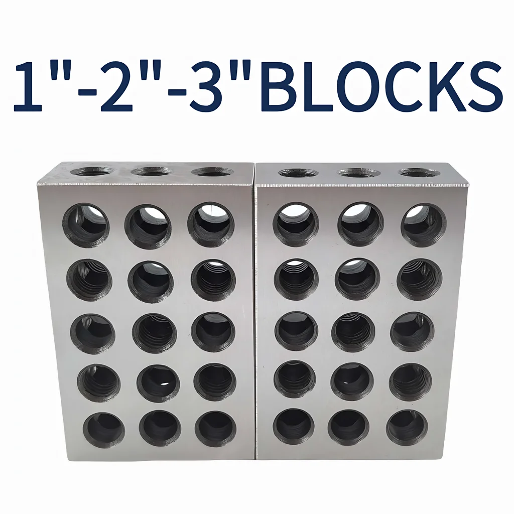 2피스 세트 - 1, 2, 3인치 연삭 등급 고정밀 등급 블록 공작 기계용 1-2-3 병렬 심