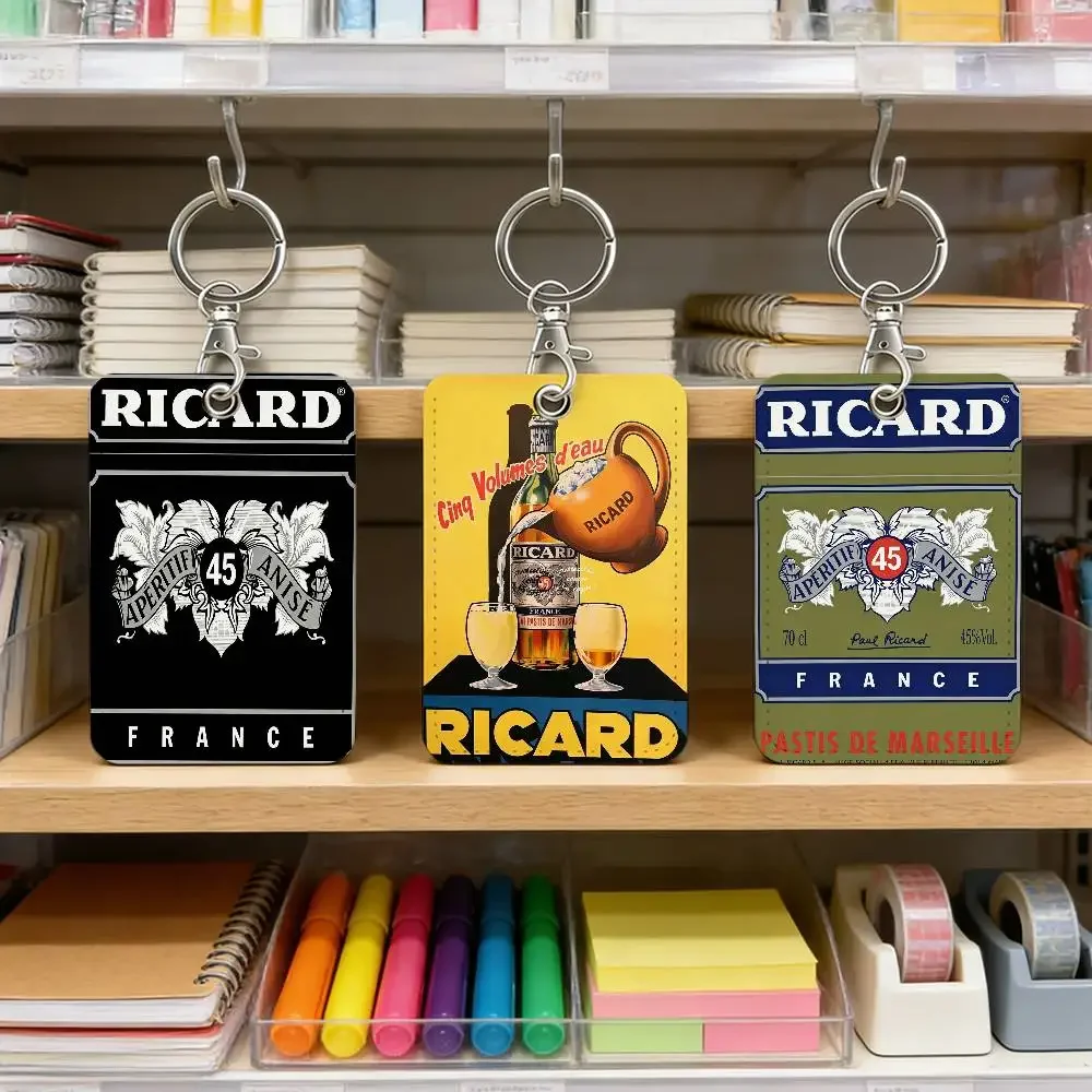 Fashion R-ricArD-D Brand Card Holder Pass Hang Rope Keychain ID Credit Card For Keys Accessories Gifts