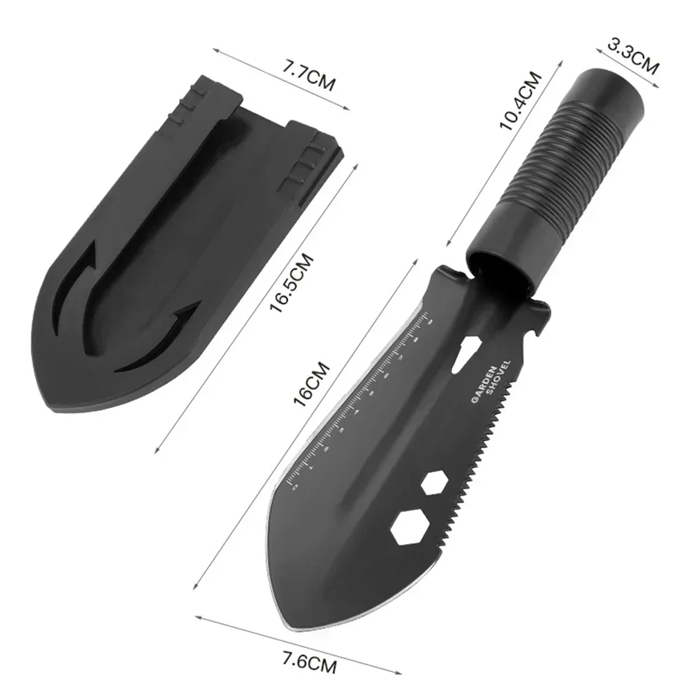 Pala da campeggio all'aperto 8 funzioni Pala da ingegnere portatile Pala da giardino multifunzionale per esterni portatile Utensili manuali multipli