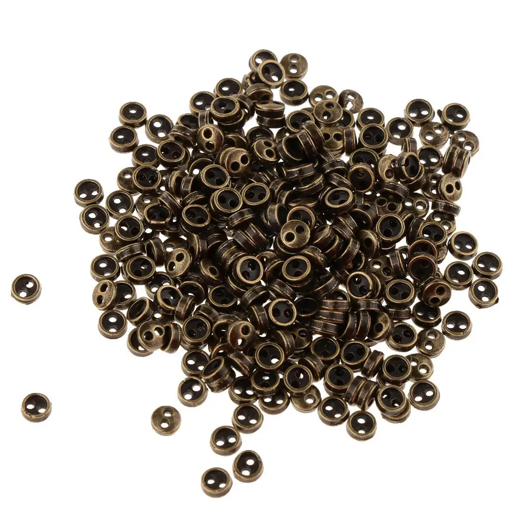 300pcs/pack Miniature Metal Tiny Garment Buttons for Doll Clothes DIY Accs