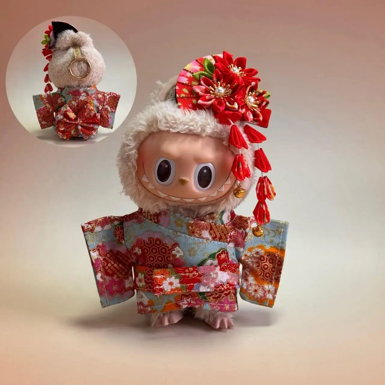 

Labubu Doll Clothes Accessories 12-17CM Labubu Dolls Wearable Clothes LABUBU Pendants Wearable Kimono Court Style
