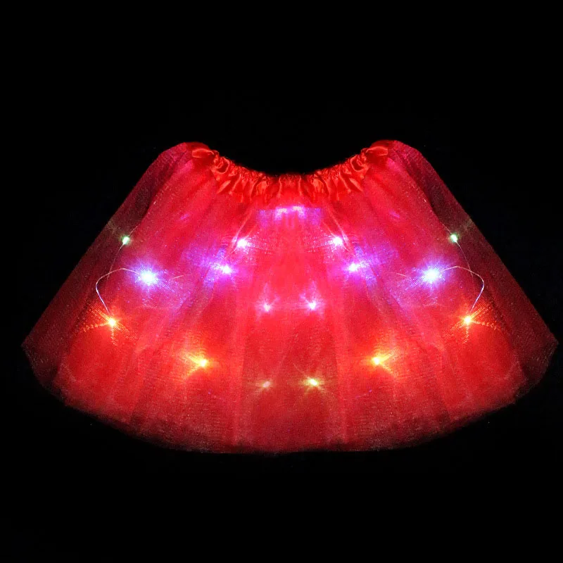 LED Children Costume Props Girls Skirts Angel Luminous Wings Flashing Butterfly Skirt Lights Suit 2-8year Easter Valentines Day