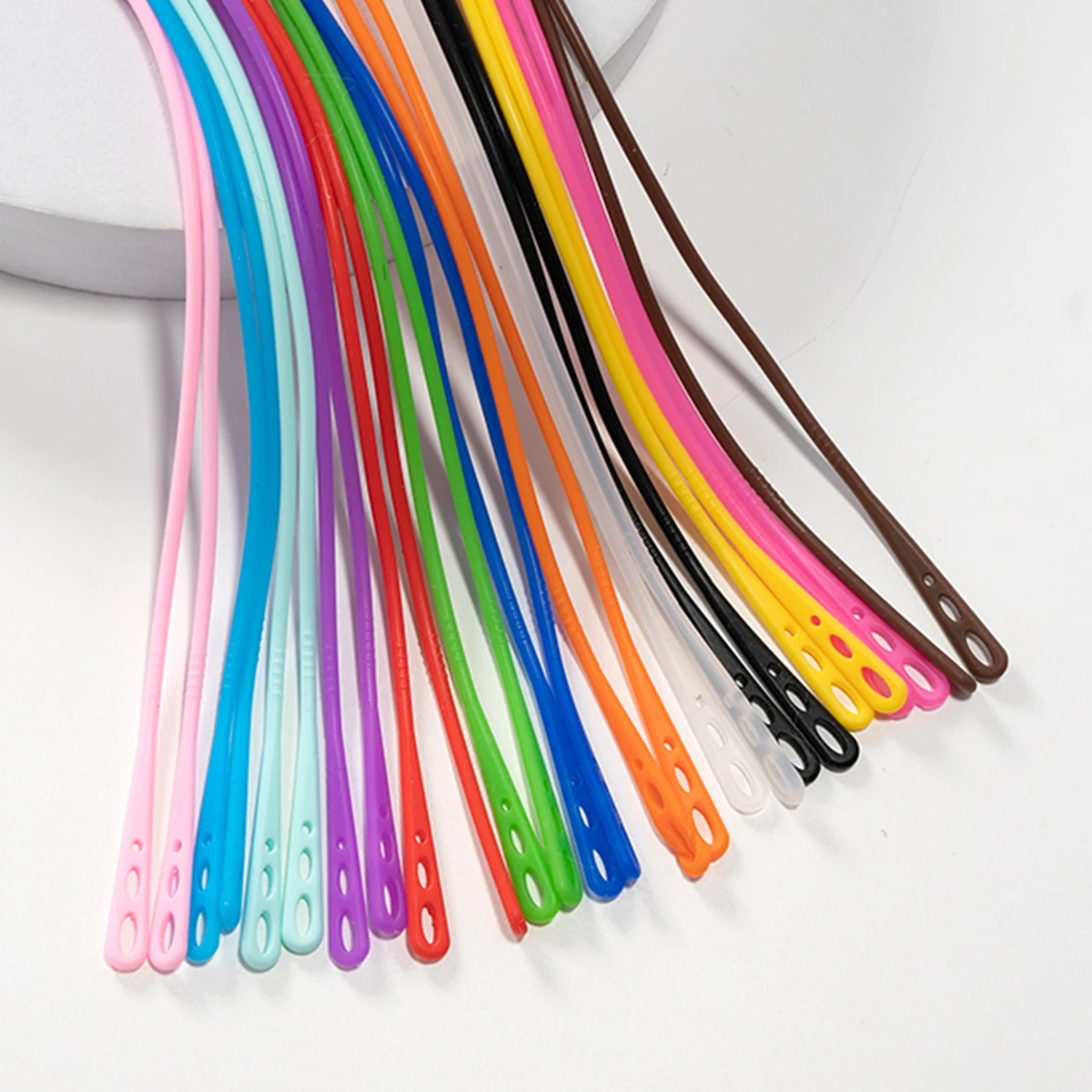 1 Stück buntes Silikon-Brillenband für elastisches Anti-Verlust-Sport-Hängeseil, Mehrzweck-Brillenband, einfaches Design – Detail 8