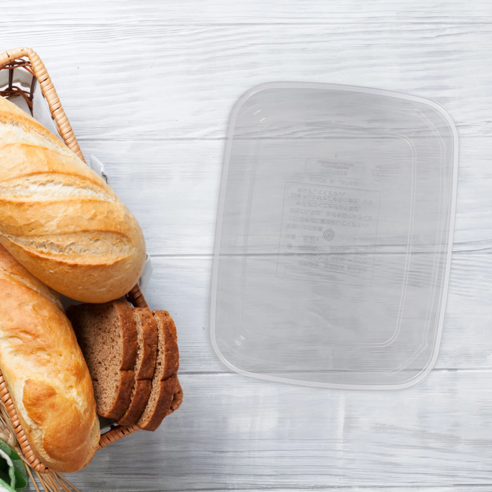 

Storage Box Airtight Clear Plastic Container For Kitchen Counter Homemade Bread Loaf Bagel Keeper Bread Bin Pantry
