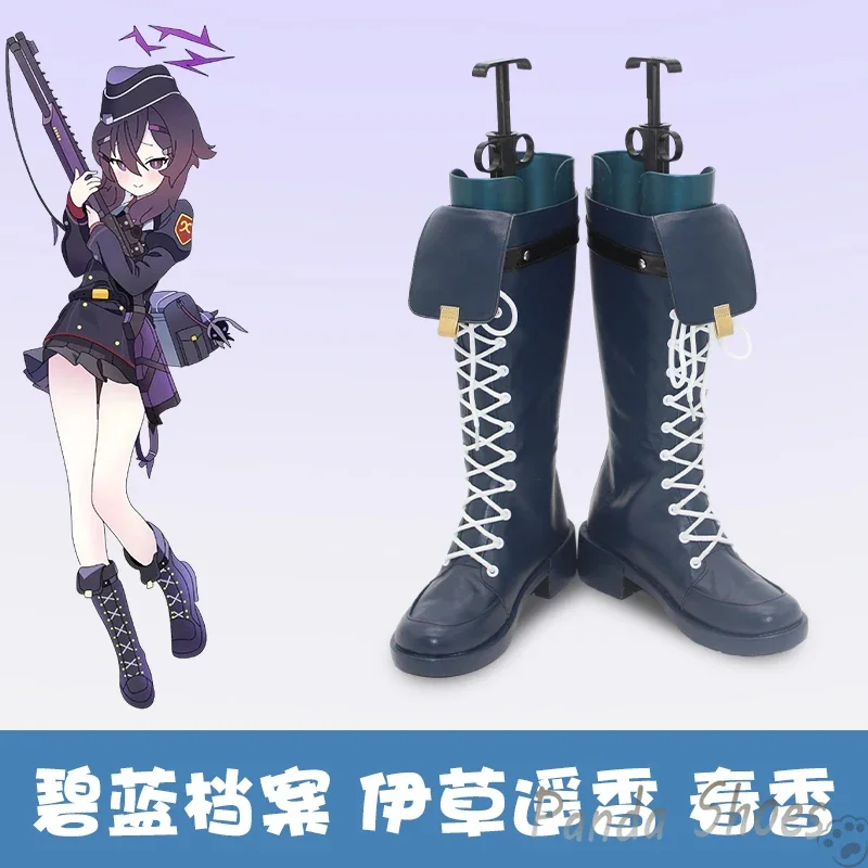 Blue Archive Igusa Haruka Cosplay Shoes Anime Game Cos Long Boots Comic Cosplay Costume Prop Shoes for Con Halloween Party