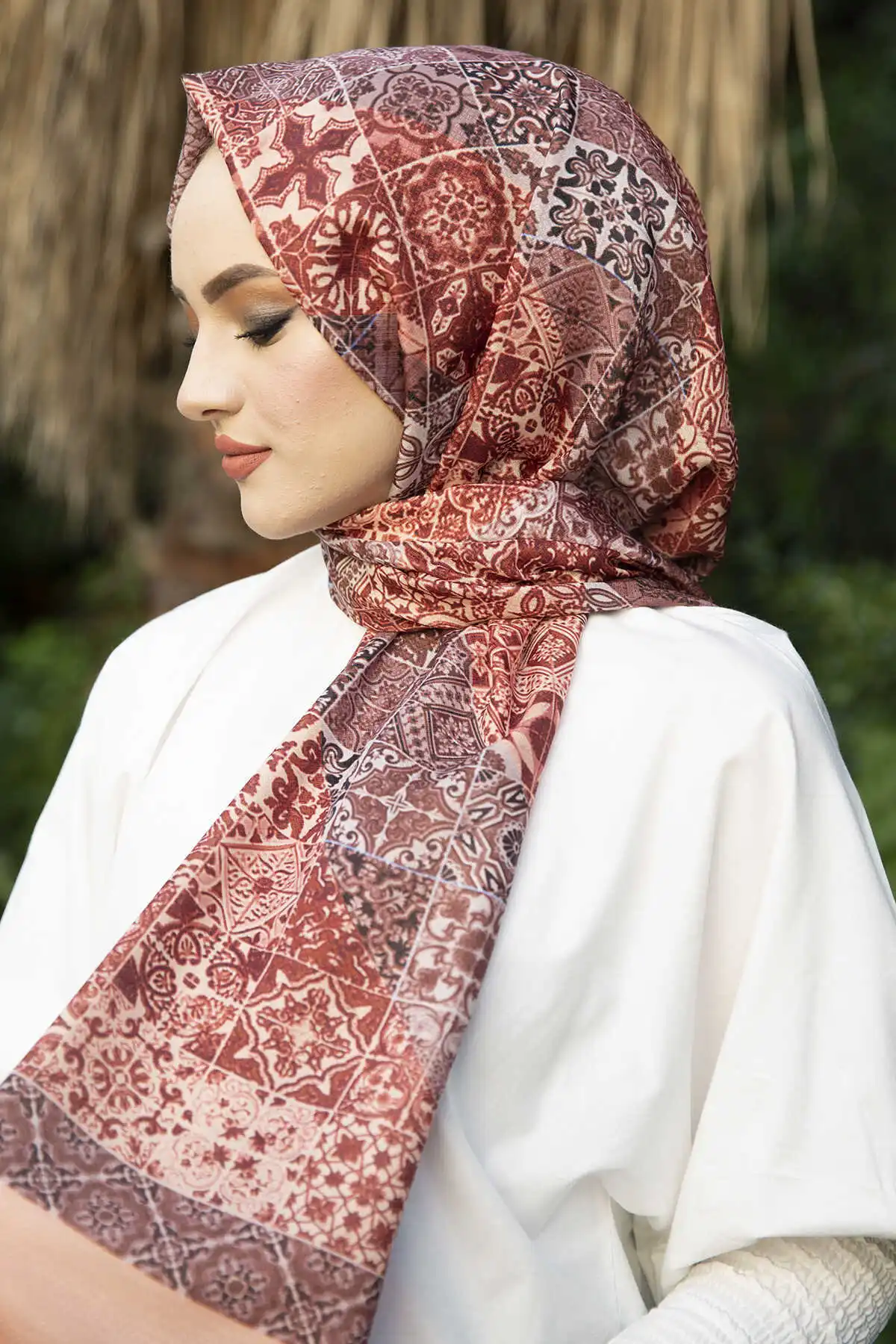 

Women's Pattern Shawl Scarf Modern Islamic Muslim Women 'S Head Scarf Hijab for Women Islamic Hijab scarf Turbans Bayan