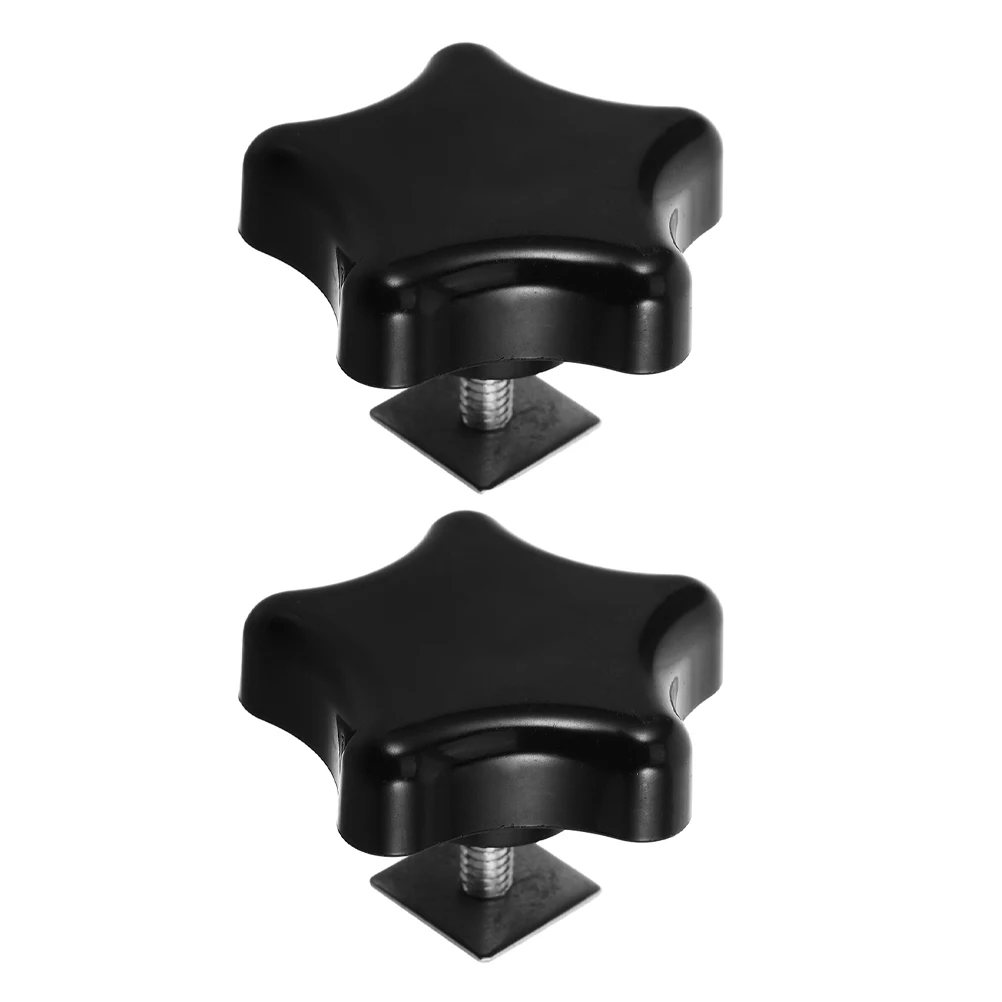 

2pcs Star Threaded Knobs M6 Thumb Screw Nut Replacement For Umbrella Base Lawn Mower Clamps Rv Awning Accessories Star Shaped