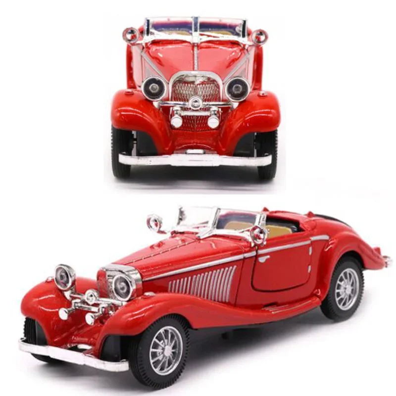 1:28 Scale 16.8CM Metal Alloy Diecasts 500K Classic Pull Back 1936 Car Model Vehicles Model Toys For Children Kids Collection