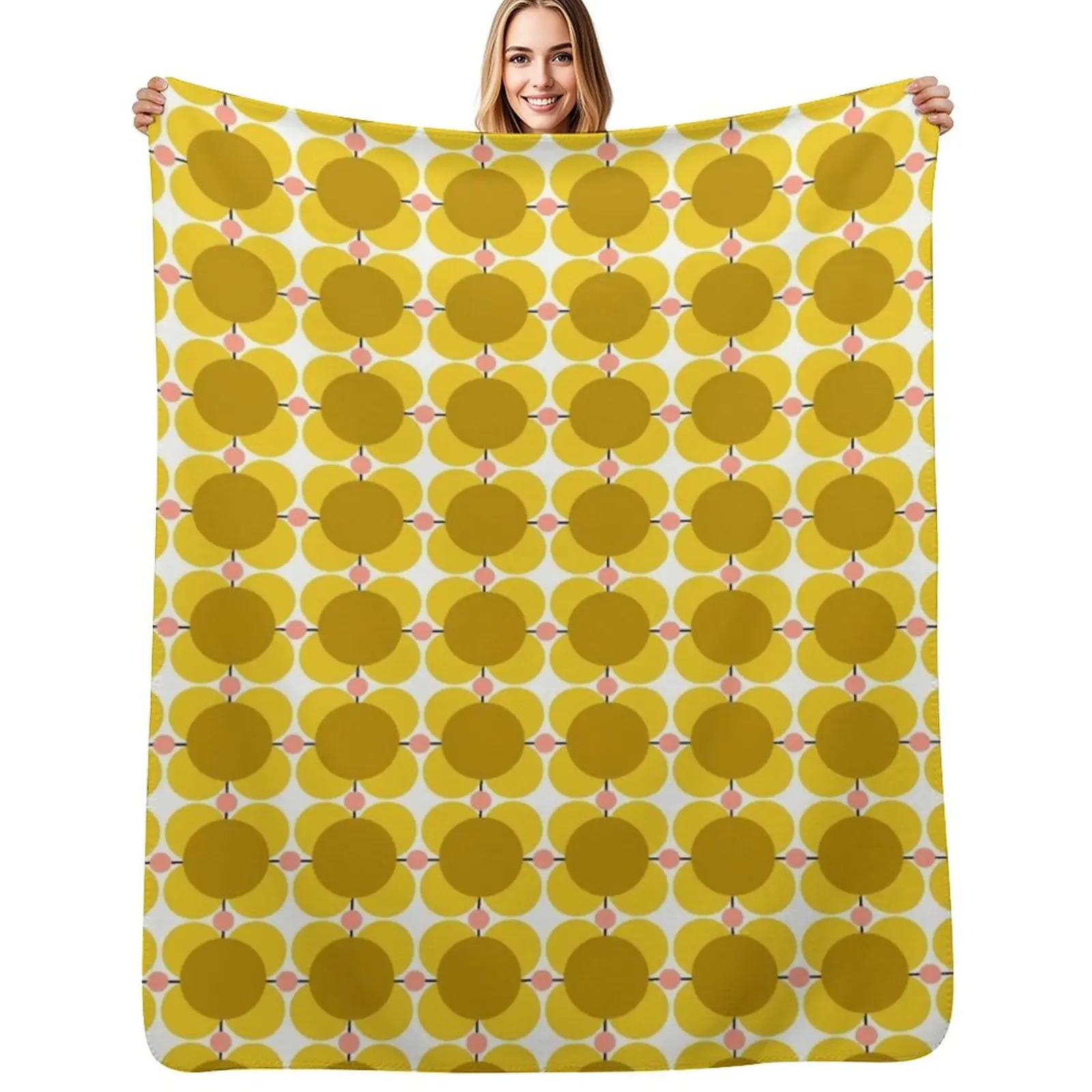 orla kiely, atomic flower Throw Blanket Versatile Cozy Throw Blanket for All Occasions