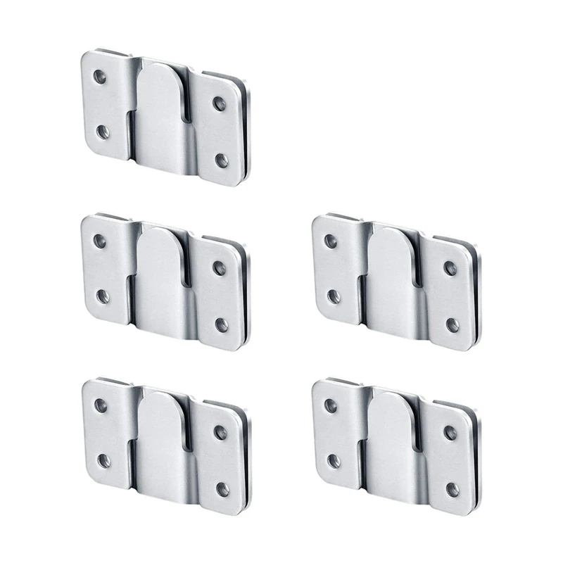 20Pcs Art Gallery Painting Interlocking Hook Wall Photo Frame Z Clip Stainless Steel Flush Mount Bracket Picture Hanger