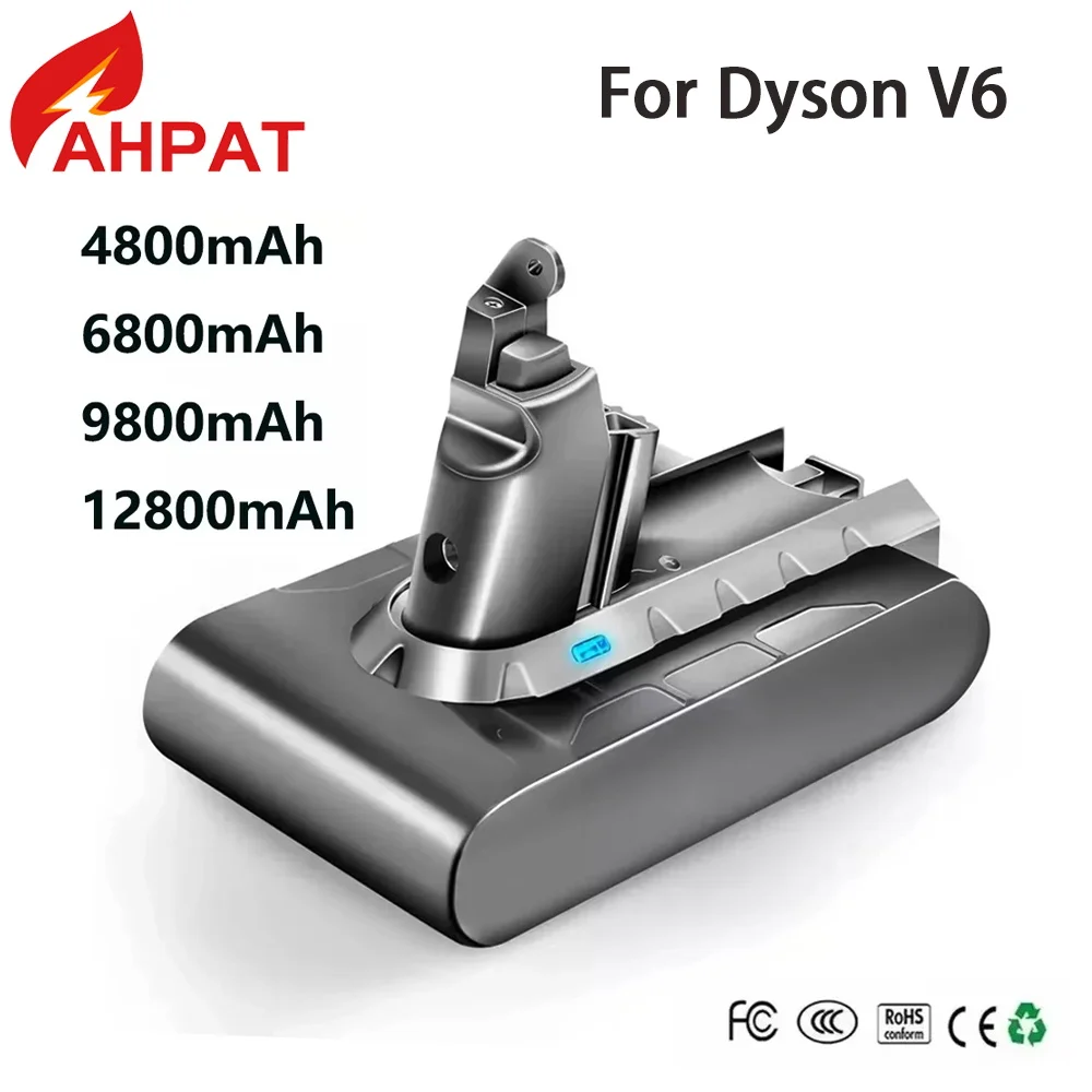 21.6V 12800Ah For Dyson Battery Replacement DC62 DC59 DC58 SV03 SV04 SV09 Animal Motorhead Slim Absolute Vacuum Batter